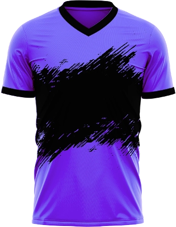 Image with customized violet and black design